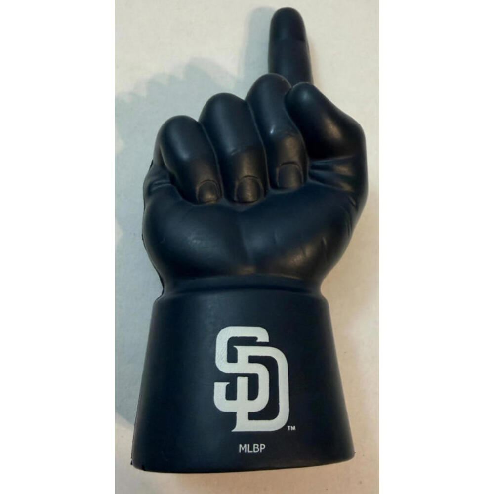San Diego Padres #1 Hand Foam Finger 5" Dark Navy Blue - Hole 1" - Fit In Finger
